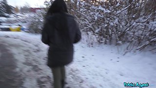 Salina Shein's Wild Blow in Snowy Passion