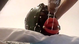 MILF with Ring Gag, Fake Lips, Mouth and Facial