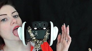Jodie Marie ASMR Mrs Claus Ear licking & Kisses Video