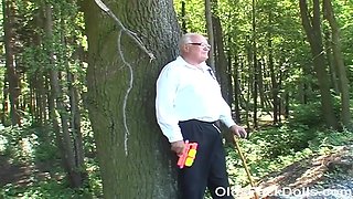 Olds Fuck Dolls - Grandpa Mireck Fucks 18yo Girl Ashley Sweet In The Forest