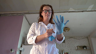 Sexy Nurse Nikky Makes Great Blowjob and Titjob Therapy for the Patient for Huge Cum