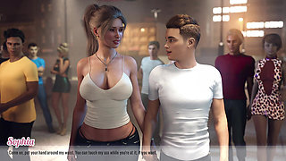 Awam 2 Extend Scenes Edition: Too Horny for the Movie - Sophia Lets Dylan Finger Her Wet Pussy in the Dark