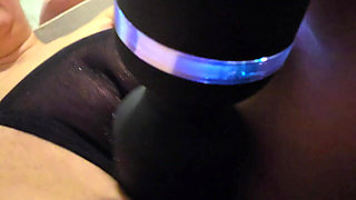 Sexy MILF Clit Orgasm Through Panties with the Help of a Vibrator..