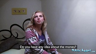 Public Agent featuring Martin Gun and Maya Angel's big tits smut