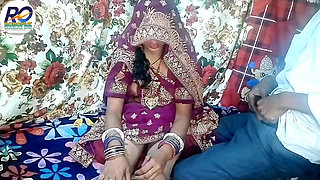 Newly wedded beautiful Bhabhi becomes bride by wearing a new saree I convinced Bhabhi to fuck me hard in Hindi Claire Vays