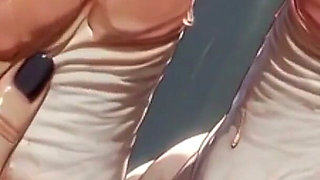 SSBBW Oil Foot Massage Close up - Big Beautiful Feet & Toes