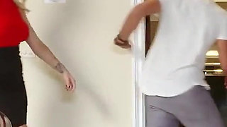 Busty Stepmoms Kenzie Taylor and Olive Glass Arrange a Naughty Stepson Swap