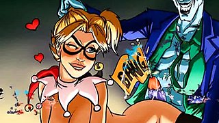 Joker and Harley Quinn hentai parody