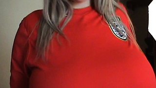 Big boobs milf masturbates with her dildo
