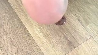 Porn latex movie with foot fetish and blonde mistress
