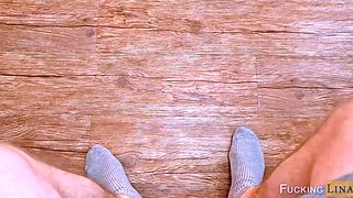 Russian chick got very horny and gave her ass for fucking