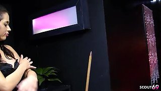 Kaia Kane - Nympho Teen with Blue Eyes Seduces Older Cleaner for Rough Fuck