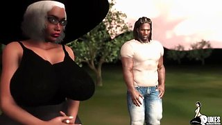 Uncensored Hardcore: Big Booty Granny Catches Black Pastor Fucking After Church