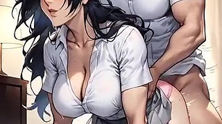 Fucking My Girlfriend and My Teacher After School