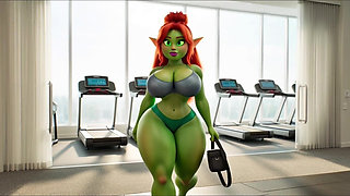 Green Elf’s Sexy Gym Day – Workout, Sweat & Cozy Recovery