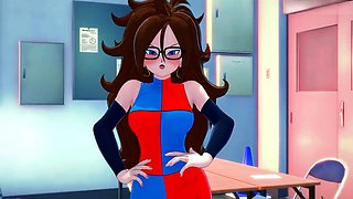 Android 18 hentai, ai android, android 21