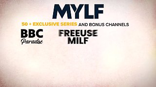 To make sure her bf won\u2019t cheat on her and that he comebacks, this mylf plans on getting preggie