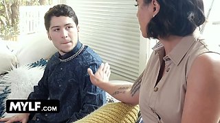 Mylf - unfaithful wife having a superb time with lucky stud as she salivates his large knob