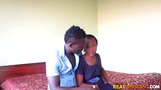 Tight Booty Real Amateur African Couple Fucking in Hotel