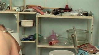 Doctor piss - Filthy chubby teen girl Lara Crow gets hardcore urinotherapy by doctor Piss