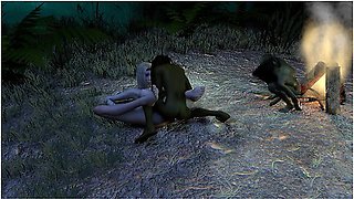 Goblins Take Turns Fucking A Slutty Elf In The Forest