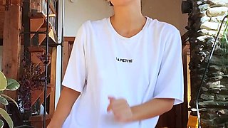 Amateur blondie solo anal masturbation