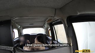 Alessa Savage creampied by her cab driving lover - faux taxi