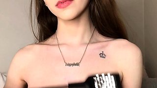 Awesome Teen With Big Boobs Dildo Masturbation