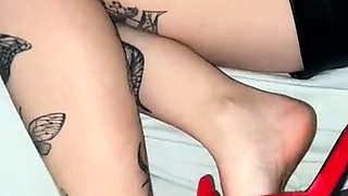Foot fetish Close up feet and toes tease