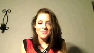 Webcam Girl Squirts on Her Pussy with Fingers