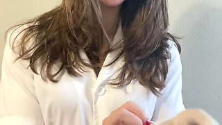 The Nurse Wants to Have Fun When the Doctor Is Running Late