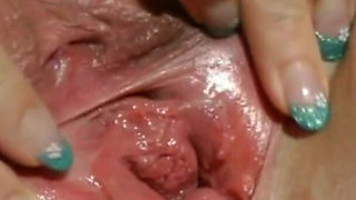 Close-up Shots of My Shaved, Wide-open BBW Pussy While I Masturbate.