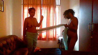 Dressing my new Indian maid