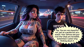 Rock Nights Ignite Deep Passion Between Concert Companions Leading to Unforgettable Intimacy (ai Generated)