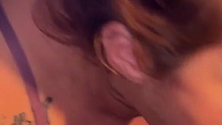 POV Tattooed Redhead Wife Sucks, Rides and Asks for Milk - I Cum and He Fills Me with Cum