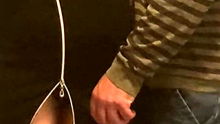 Stranger Old Man Stick His Finger in Her Pussy