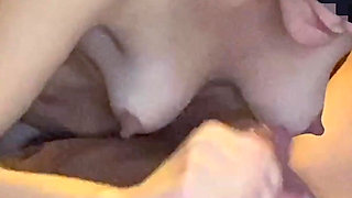 Blowjob for My Husband Until He Cums in My Mouth and I Swallow It All