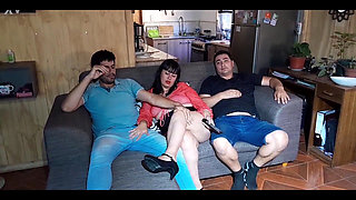 Hot Wife Fucks Her Indian Friend While Her Cuckold Husband Cooks Without Realizing It.