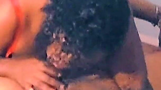 Married Sucking Friend in the Bedroom While Husband Is in the Living Room and Doesn't Even Suspect Anything While His Friend in the Throat