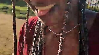 Hot ebony teen suck cock and get pounded hard outdoor live a