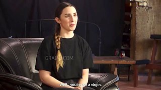 Maximilian Lomp Spanks Teen Slave Emilie's First Time BDSM Punishment Part 1