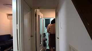 Solo brunett masturbation with toy