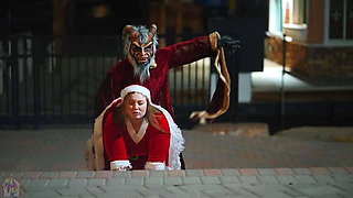 Krampus's Naughty X-Mas with Mia Dior & Big Black Cock