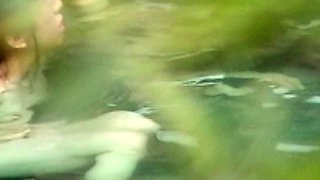 Voyeuring chubby milf in the shower pleases herself