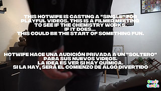 Hotwife Auditions a Single, Ends up with Double Cum Loading