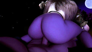 Bigboobs Warrior Serve Deepthroat - 3D Animation 278