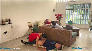 It Was Set up in the Living Room of the House, What a Good Fuck They Got.