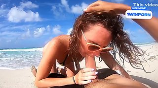 Risky Beach Encounters: Bold Blowjobs Under The Sun And Wild Hotel Nights With Intense Toy With Couple Sex