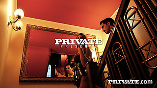 Private com - Peach Lollypop, Amber Slassh and their submissive puppy in a BDSM threesome