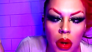 Shower Demoness Covered in Spit & Cum
